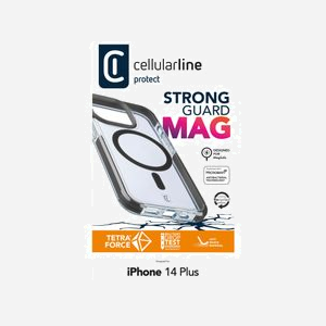 Cellularline Tetra Force Strong Guard Mag - Coque iPhone 14 Plus Noire, Compatible MagSafe, Protection Antichoc & Antibactérienne, Technologie IDS, 167x83x10mm, 95g - Miniature 4