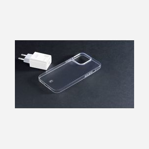 Cellularline STARTKITIPH14 : Kit Chargeur USB-C 20W + Coque iPhone 14 6.1" Caoutchouc Transparent Résistant Chocs/Rayures - Miniature 3