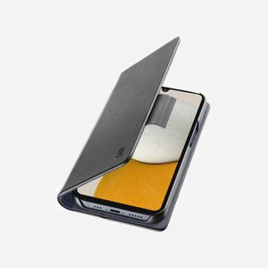 Cellularline Book Folio Noir Simili-Cuir pour Samsung Galaxy A34 5G 6.6" avec Support, Fermeture Magnétique & Pochette Carte (1 Compartiment)