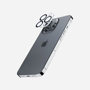 Cellularline Protecteur d'Objectif Caméra en Verre Trempé pour iPhone 16 Pro Max - Résistant Rayures et Chocs - 40.4x50x2.49mm - Transparent - Miniature 1