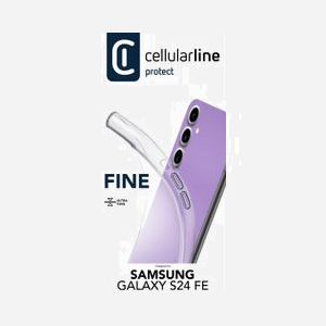 Cellularline FINECGALS24FET Housse de protection transparente en caoutchouc pour Samsung Galaxy S24 FE 6.7" (17 cm) - Dimensions 10x80x165mm, 47g - Miniature 1
