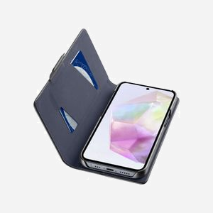 Cellularline BOOK3GALA36K Étui Folio Noir pour Samsung Galaxy A36/A56, Écran 6.6", Fermeture Magnétique, Support de Bureau, Logement Carte, 165x85x16.6mm, 133g - Miniature 2