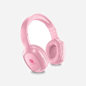 Music Sound BTHEADBBASICMSP Casque Arceau Bluetooth 5.0, Autonomie 14h, Batterie 200mAh, Microphone intégré, AUX, USB-C, 232g Rose