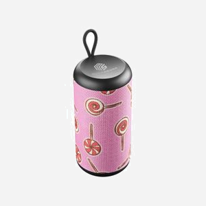 Music Sound BTSPKMSVERTICAL242 Enceinte Portable Mono Rose 5W RMS Bluetooth, AUX, Lecteur SD, Batterie 4h, 75x190mm, Câbles USB/AUX - Miniature 2