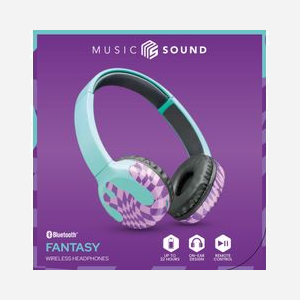 Casque Music Sound BTMUSICSOUNDFAN242 Arceau Bluetooth Vert - Supra-aural, Microphone Intégré, Autonomie 22h, USB-C, Câble Amovible, 280g - Miniature 5