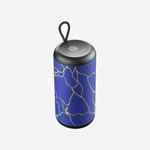 Music Sound BTSPKMSVERTICAL241 Enceinte Portable Mono 5W Bluetooth, Entrée AUX, Lecteur SD, Batterie 4h, Cylindre Bleu, Câbles AUX/USB/USB-C. 75x190mm, 384g - Miniature 2