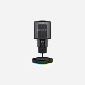 COUGAR Gaming Screamer-X Microphone Studio Noir USB Type-C 20-20000Hz -45dB 16bit/48kHz 120dB SPL max, Windows/macOS, Filtre Pop, Support Bureau