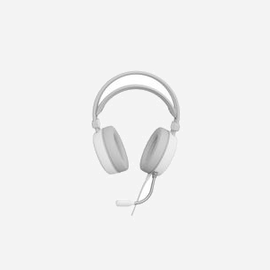 Casque Gaming Filaire GENESIS Neon 613 Blanc, Arceau Circum-Aural, USB Type-A, Jack 3.5mm, Rétroéclairage Multicolore, HP 50mm, 20-20000Hz, Micro Boom - Miniature 2