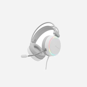 Casque Gaming Filaire GENESIS Neon 613 Blanc, Arceau Circum-Aural, USB Type-A, Jack 3.5mm, Rétroéclairage Multicolore, HP 50mm, 20-20000Hz, Micro Boom - Miniature 4
