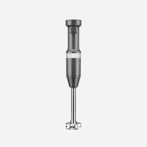 KitchenAid 5KHBV83EDG Mélangeur à Immersion 180W Gris, Bol 1L, 825-11600 tr/min, Lame Acier Inox, Fouet & Hachoir, Câble 1.53m, 220-240V - Miniature 1