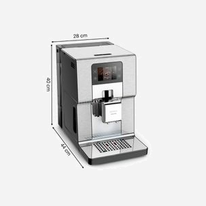Krups Intuition Experience+ EA877D10 Machine Expresso Automatique 15 bar 3L 1550W Broyeur Métal 250g Ecran OLED Noir/Acier Brossé - Miniature 3