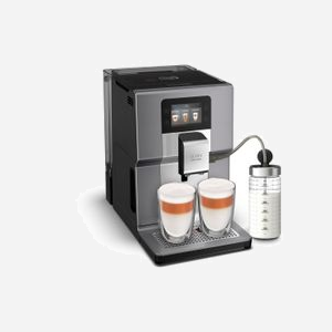 Krups EA875E10 Machine Expresso Semi-Automatique 1450W Gris, Réservoir 3L, Broyeur Intégré 250g, 15 Programmes, Écran TFT, Thermoblock - Miniature 1