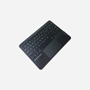 Conceptronic TOBIN01BPT Clavier Bluetooth QWERTY Portugais Noir, Sans Fil, Pavé Tactile, Compatible Windows/macOS/iOS/iPadOS, 245x175x6mm, 205g - Miniature 2