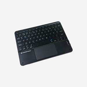 Conceptronic TOBIN01BPT Clavier Bluetooth QWERTY Portugais Noir, Sans Fil, Pavé Tactile, Compatible Windows/macOS/iOS/iPadOS, 245x175x6mm, 205g - Miniature 3