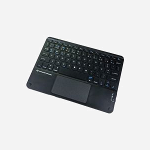Conceptronic TOBIN01BPT Clavier Bluetooth QWERTY Portugais Noir, Sans Fil, Pavé Tactile, Compatible Windows/macOS/iOS/iPadOS, 245x175x6mm, 205g - Miniature 4