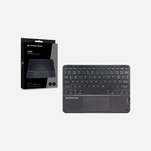 Conceptronic TOBIN01BPT Clavier Bluetooth QWERTY Portugais Noir, Sans Fil, Pavé Tactile, Compatible Windows/macOS/iOS/iPadOS, 245x175x6mm, 205g - Miniature 5