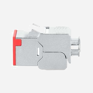 Intellinet 791311 Module Keystone RJ-45 Cat6a 10GBase-T PoE, contacts plaqué Or, corps Zinc, Rouge/Inox, 500MHz, -10°C à 60°C, 14.8x36x20mm - Miniature 5