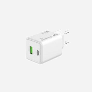 MediaRange MRMA113-2 Chargeur Secteur 45W + 18W, USB-C & USB-A, Quick Charge 3.0, PPS, GaN, Protection Surtension/Surcharge/Surchauffe/Court-circuit - Miniature 2