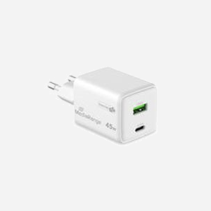 MediaRange MRMA113-2 Chargeur Secteur 45W + 18W, USB-C & USB-A, Quick Charge 3.0, PPS, GaN, Protection Surtension/Surcharge/Surchauffe/Court-circuit - Miniature 4