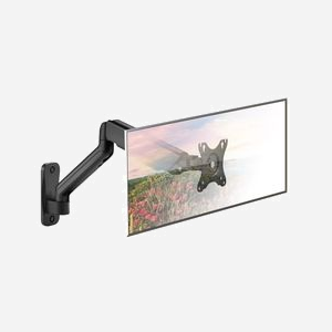 Techly ICA-LCD-G112E Support Mural Orientable pour Écran 17-32" (43.2-81.3cm) VESA 75x75/100x100, Charge Max 9kg, Inclinaison +/-90°, Rotation 180° - Miniature 2