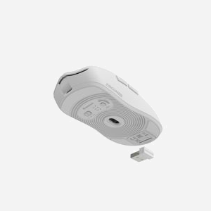 GENESIS Zircon 500 Souris Gaming Droitier RF Wireless/Bluetooth/USB-C Optique 10000 DPI, 6 Boutons, Capteur PMW3325, 1000Hz, 20G, Blanche - Miniature 2
