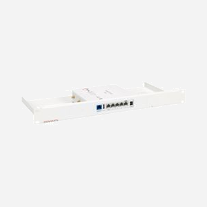 Rackmount.IT RM-FR-T26 : Kit de montage rack 1U pour FortiExtender FEX-101F/201F/202F/212F, blanc, 483x216x44mm, conforme RoHS, fabriqué aux Pays-Bas.