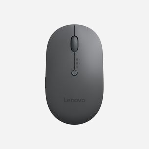 Souris Lenovo 4Y51R29290 Universelle Ambidextre Optique 2400 DPI Bluetooth + USB Type-C 5 Boutons Programmables Batterie Rechargeable - Miniature 1