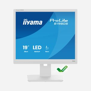 iiyama ProLite B1980S-W1 Écran 19" LED SVGA 1280x1024 5:4 3ms TN 250cd/m² HDMI DisplayPort 1.2 Haut-parleurs VESA Blanc Réglable en Hauteur - Miniature 3