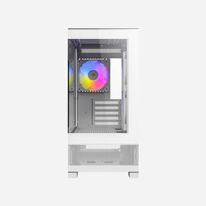 Antec CX500m ARGB Mini Tower Blanc, Acier & Verre, Carte Mère ITX/micro ATX, 2x120mm Latéral, 1x120mm Arrière, USB 3.2, Sans Bloc d'Alimentation - Miniature 3