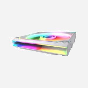 COUGAR Gaming SC140 ARGB - Module de Ventilation 140mm Blanc - 3-Pin + 4-Pin - 12V/0.15A - 51.91 CFM - 26.8 dBA - Dimensions 142x140x25mm - Miniature 4