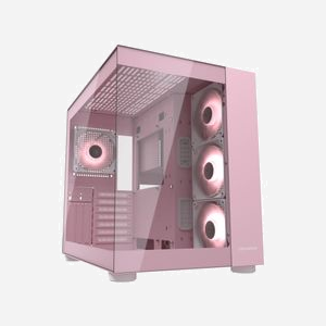 COUGAR Gaming FV150 RGB Midi Tower Rose - Boîtier PC ATX/micro ATX/Mini-ITX, 2x3.5", 2x2.5", 10 slots, 3x120mm avant, 1x120mm arrière, USB 3.2 Gen1/Gen2 - Miniature 1