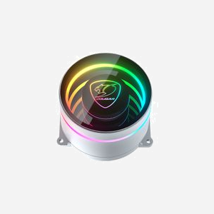 COUGAR Gaming Refroidisseur liquide All-in-One 360mm Blanc - Radiateur Aluminium 392mm, 3x 120mm (500-2200 RPM, 62.53 CFM) - Sockets Intel/AMD - Miniature 3