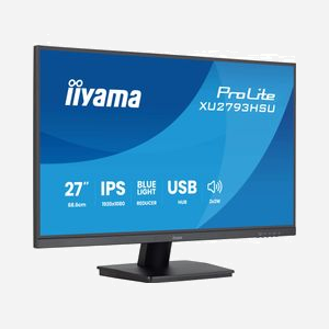 iiyama ProLite XU2793HSU-B7 : Écran 27" IPS Full HD 1920x1080 100Hz 1ms MPRT, Hub USB, HDMI/DisplayPort, Haut-parleurs intégrés, Noir