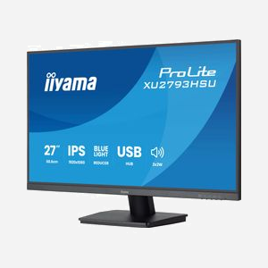 iiyama ProLite XU2793HSU-B7 : Écran 27" IPS Full HD 1920x1080 100Hz 1ms MPRT, Hub USB, HDMI/DisplayPort, Haut-parleurs intégrés, Noir - Miniature 4