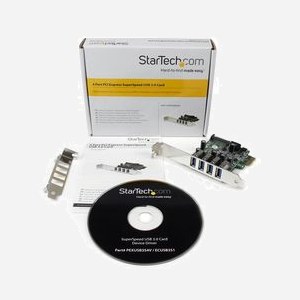 StarTech.com Carte Contrôleur PCIe USB 3.2 Gen 1 4 Ports (5Gbps) avec UASP, Alimentation SATA, Chipset NEC uPD720201, Compatible Windows/Server - Miniature 5