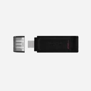 Kingston Technology DataTraveler 70 256Go USB-C 3.2 Gen 1 (3.1 Gen 1) Noir, Dimensions 59x18.5x9mm, Compatible Windows/macOS/Linux/Chrome OS - Miniature 3
