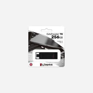 Kingston Technology DataTraveler 70 256Go USB-C 3.2 Gen 1 (3.1 Gen 1) Noir, Dimensions 59x18.5x9mm, Compatible Windows/macOS/Linux/Chrome OS - Miniature 5