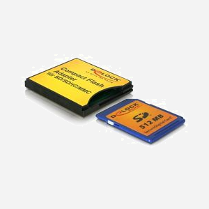 DeLOCK 61590 Lecteur Cartes Mémoire Interne CompactFlash (CF, MMC, SD, SDHC) Couleur Jaune - Miniature 3