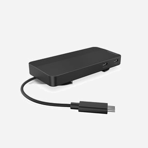 Lenovo 40B90000WW Station d'accueil USB-C 3.2 Gen 1, Ethernet Gigabit, HDMI 2.1 & DisplayPort 1.4, 4K UHD, Compatible Windows 10/11, Noir Eclipse - Miniature 2