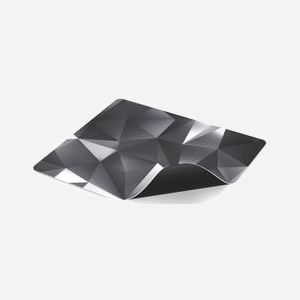 ENDORFY Crystal Black L - Tapis de Souris Gaming 450x400mm, Surface Tissu Noir/Blanc, Base Caoutchouc Antidérapante, Bords Cousus, Épaisseur 3mm - Miniature 3