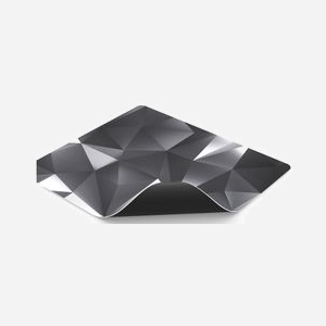 ENDORFY Crystal Black L - Tapis de Souris Gaming 450x400mm, Surface Tissu Noir/Blanc, Base Caoutchouc Antidérapante, Bords Cousus, Épaisseur 3mm - Miniature 5