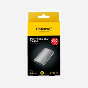 Intenso TX800 SSD Externe 500 Go USB Type-C USB 3.2 Gen 2x2 2.1 Gbit/s Boîtier Aluminium Anthracite 72x40x9 mm (Réf: 3828450) - Miniature 3