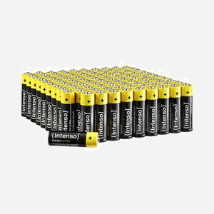 Intenso 7501521 : Pile Alcaline AA 1.5V, 2600 mAh, lot de 100, dimensions 50x14mm, poids 23g, certifications CE, IEC60086, conditionnement blister - Miniature 1