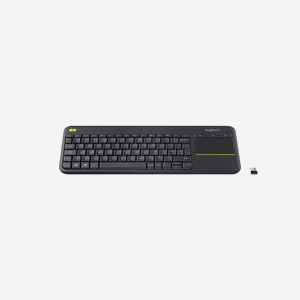 Logitech K400 Plus Clavier TV Sans Fil RF 2.4GHz Slovaque avec Pavé Tactile, Portée 10m, Compatible Windows/Android/ChromeOS, Autonomie 18 mois - Miniature 1