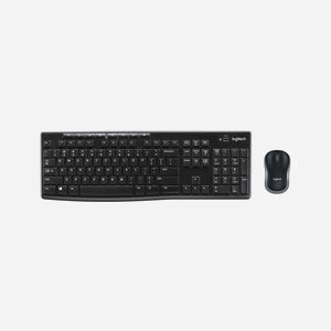 Logitech Wireless Combo MK270 - Clavier 111 Touches Slovaque + Souris Optique 1000 DPI RF 2.4GHz - Portée 10m, Autonomie Longue Durée, Noir