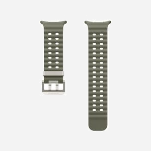 Samsung Bracelet Extrême Sport ET-SNL70MKEGEU Vert pour Galaxy Watch Ultra, Boucle Titane Argent, Système d'Attache Facile