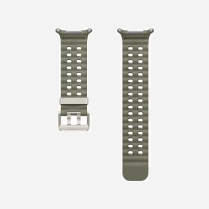 Samsung Bracelet Extrême Sport ET-SNL70MKEGEU Vert pour Galaxy Watch Ultra, Boucle Titane Argent, Système d'Attache Facile - Miniature 2