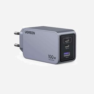 Ugreen Nexode Pro Chargeur Secteur 3 Ports GaN PD avec USB-C - 2x USB-C & 1x USB-A 3.2 Gen 1 - Protection Surtension/Surintensité - Noir/Gris - Miniature 2