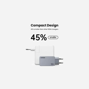 Ugreen Nexode Pro Chargeur Secteur 3 Ports GaN PD avec USB-C - 2x USB-C & 1x USB-A 3.2 Gen 1 - Protection Surtension/Surintensité - Noir/Gris - Miniature 3
