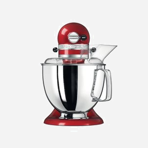 KitchenAid Artisan 5KSM175PS Robot Mixer 300W Rouge Empire Red - Bol 4.8L Inox, 10 Vitesses, Mouvement Planétaire, Corps Zinc - Fabriqué aux USA - Miniature 3